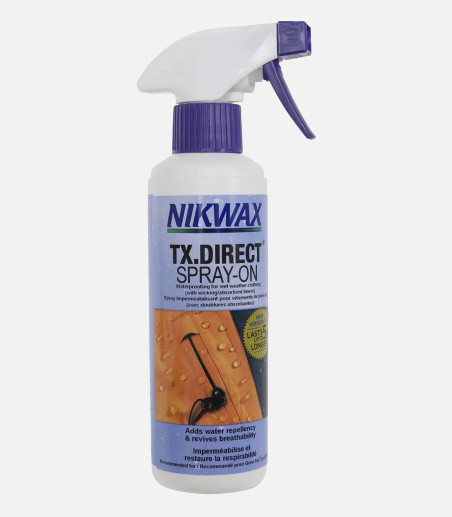 Ré-imperméabilisant spray Nikwax spécial vêtements imperméables et respirants - 300ml